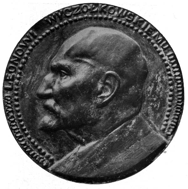 K. Laszczka portret na medalionie